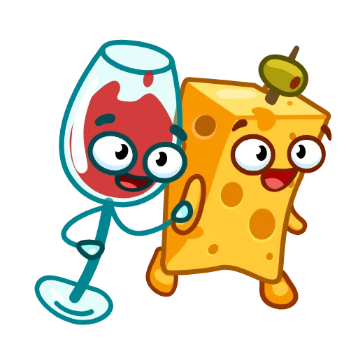 🍷 Эмодзи «Cheese - сыр эмоджи» для Telegram