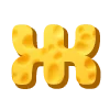 🔤 Эмодзи «Cheese Font» для Telegram