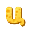 🔤 Эмодзи «Cheese Font» для Telegram