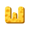 🔤 Эмодзи «Cheese Font» для Telegram