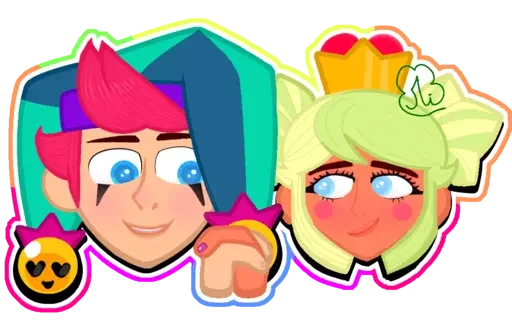 Стикерпак Chester &amp; Mandy для Telegram — скачать