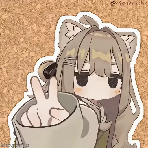 😠 Стикер «Chibi anime» для Telegram