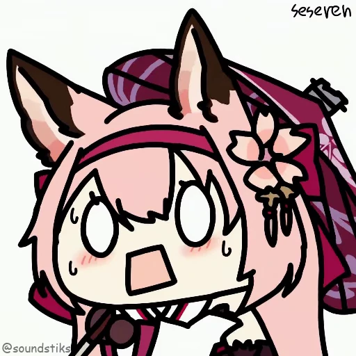 😧 Стикер «Chibi anime» для Telegram