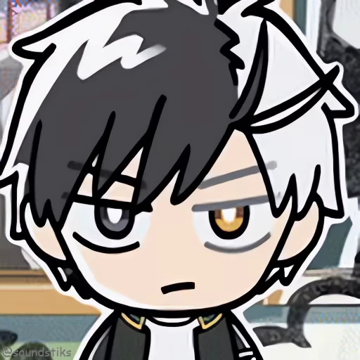👀 Стикер «Chibi anime» для Telegram