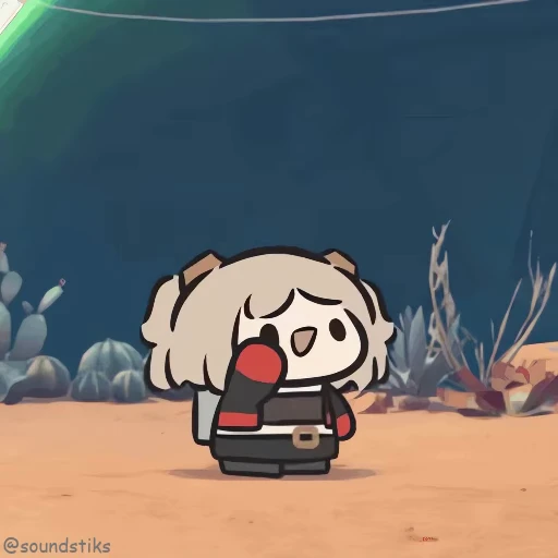 👻 Стикер «Chibi anime» для Telegram