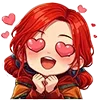 😍 Эмодзи «Chibi Anime The» для Telegram