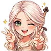 ✌️ Эмодзи «Chibi Anime The» для Telegram