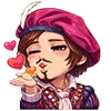 😘 Эмодзи «Chibi Anime The» для Telegram