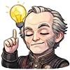 🤫 Эмодзи «Chibi Anime The» для Telegram