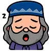 😴 Эмодзи «Альбус Дамблдор Чиби» для Telegram