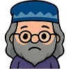 😟 Эмодзи «Альбус Дамблдор Чиби» для Telegram