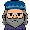 😤 Эмодзи «Альбус Дамблдор Чиби» для Telegram