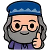 👍 Эмодзи «Альбус Дамблдор Чиби» для Telegram
