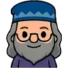 🙂 Эмодзи «Альбус Дамблдор Чиби» для Telegram