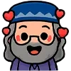 🥰 Эмодзи «Альбус Дамблдор Чиби» для Telegram
