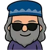 😎 Эмодзи «Альбус Дамблдор Чиби» для Telegram