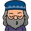 😚 Эмодзи «Альбус Дамблдор Чиби» для Telegram