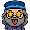 🤩 Эмодзи «Альбус Дамблдор Чиби» для Telegram