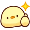 👍 Эмодзи «Cute Chick - цыплёнок» для Telegram
