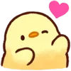 ❤️ Эмодзи «Cute Chick - цыплёнок» для Telegram
