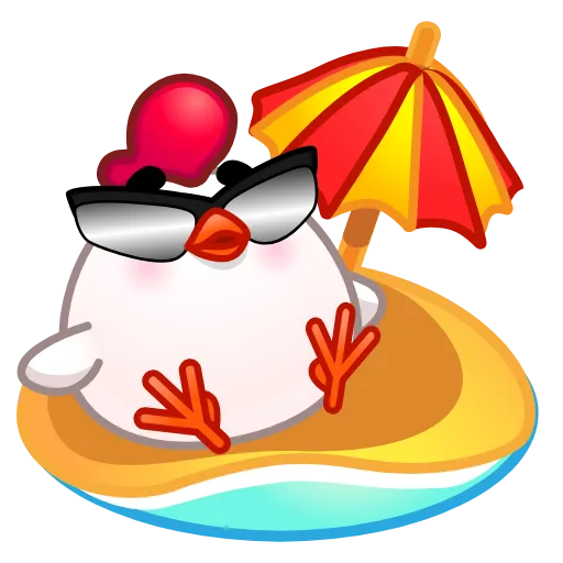 🏖 Эмодзи «Chick Emoji» для Telegram