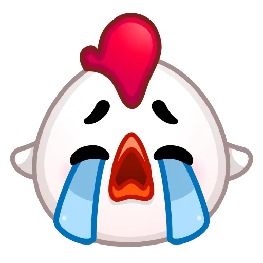 😭 Эмодзи «Chick Emoji» для Telegram