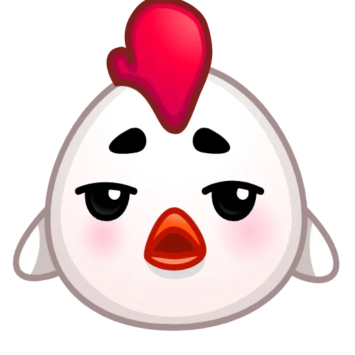 😒 Эмодзи «Chick Emoji» для Telegram