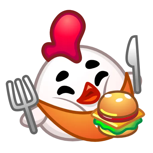 🍔 Эмодзи «Chick Emoji» для Telegram