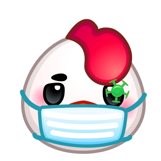 😷 Стикер «Chick Emoji» для Telegram