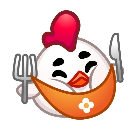 🍽 Стикер «Chick Emoji» для Telegram