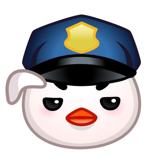 👮‍♂ Стикер «Chick Emoji» для Telegram