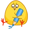 ✏️ Эмодзи «🌹 Цыпа - смайлики с цыплёнком» для Telegram