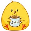 ☕️ Эмодзи «🌹 Цыпа - смайлики с цыплёнком» для Telegram