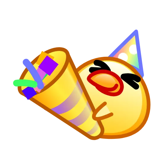🥳 Стикер «Chickling Emoji» для Telegram
