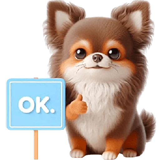 👌 Стикер «Щенок Чихуахуа» для Telegram