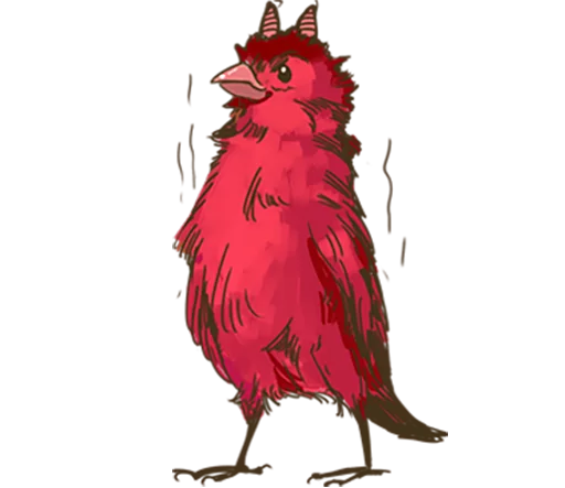 😈 Стикер «Chik Chirik the sparrow» для Telegram