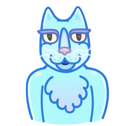 ❤️ Эмодзи «Chilled Cat» для Telegram