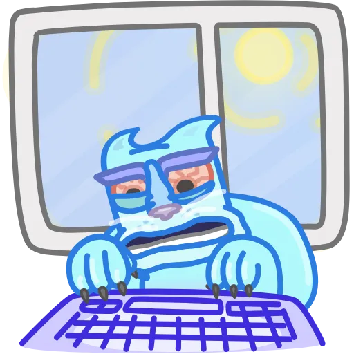 💻 Эмодзи «Chilled Cat» для Telegram