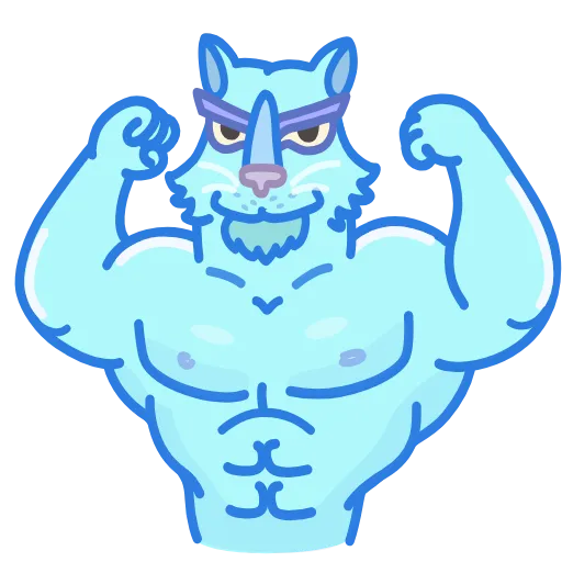 💪 Эмодзи «Chilled Cat» для Telegram
