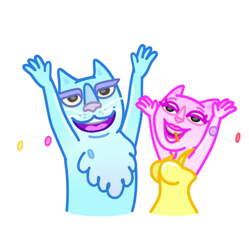 🥳 Эмодзи «Chilled Cat» для Telegram