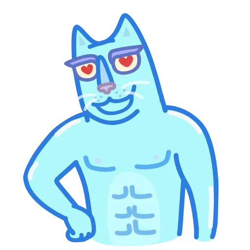 🍑 Эмодзи «Chilled Cat» для Telegram