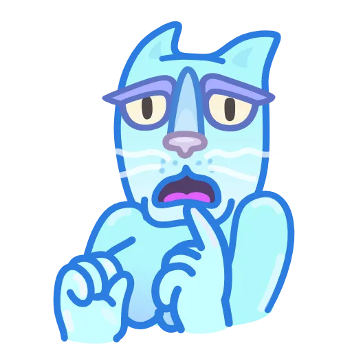 😨 Эмодзи «Chilled Cat» для Telegram