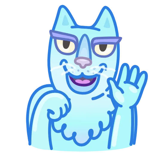 Стикерпак Chilled Cat для Telegram