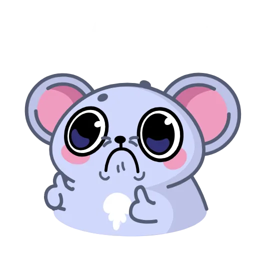 👍 Эмодзи «Анимированный набор эмоджи с мышонком Чимми из ВК» для Telegram