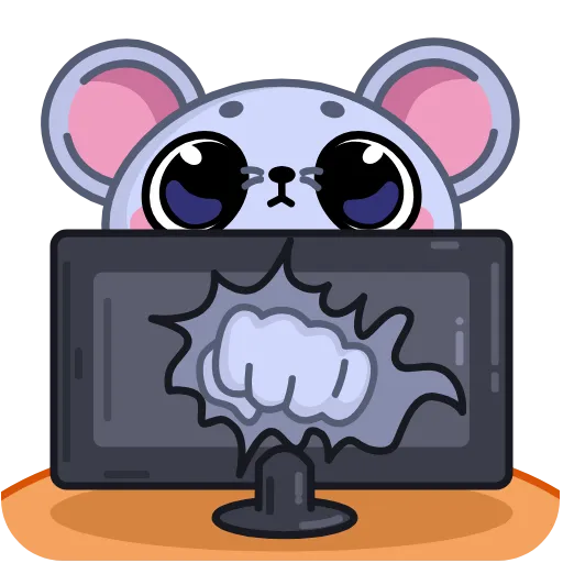 👊 Эмодзи «Анимированный набор эмоджи с мышонком Чимми из ВК» для Telegram
