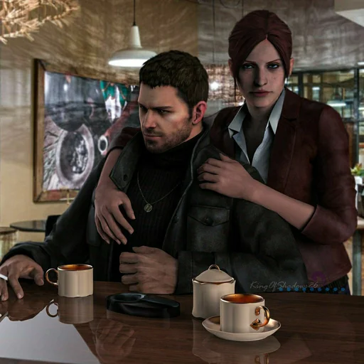 ❤️ Стикер «Chris Redfield» для Telegram