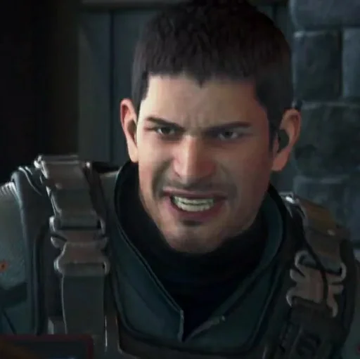 😠 Стикер «Chris Redfield» для Telegram