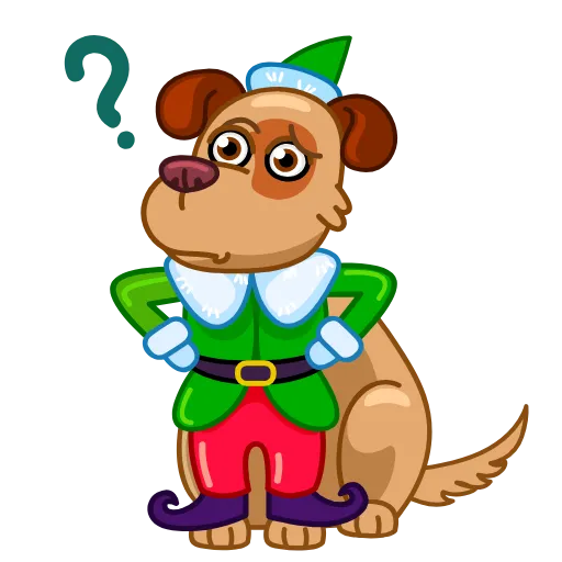 🤔 Стикер «Сhristmas Dogs» для Telegram