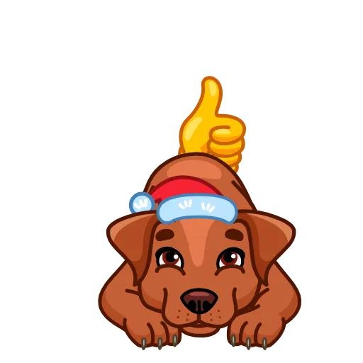 👍 Стикер «Сhristmas Dogs» для Telegram