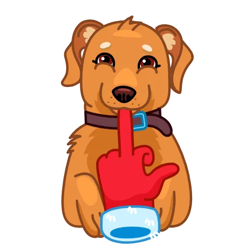 🖕 Стикер «Сhristmas Dogs» для Telegram